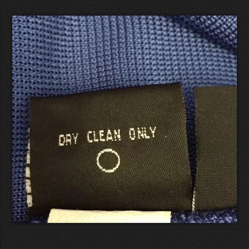 LAUNDRY Shelli Segal Dress Career Sleeveless Knit Shift Blue Black